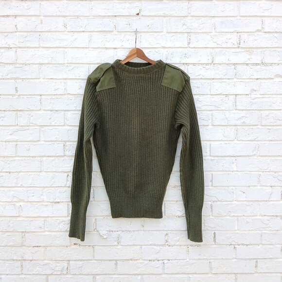 Vintage DSCP Valor Collection Wool Sweater Green - Picture 1 of 7